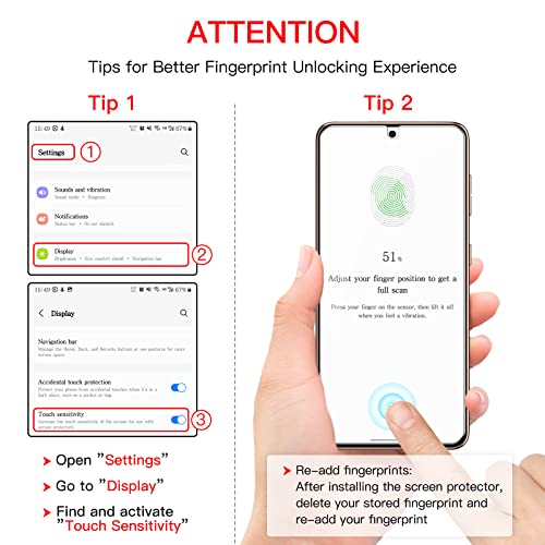 Image of JETech Screen Protector Guard for Samsung Galaxy S21, 2+2 Pack | with Camera Lens Protector, HD Clear Tempered Glass, Anti-Scratch Protection, Easy Installation Tool