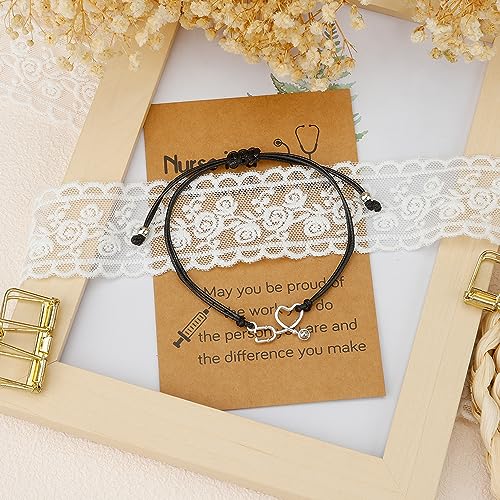 Nurse Gifts for Women,Nurse Appreciation Graduation Christmas Valentines Cool Practitioner Nurses Week Gifts Bracelet Presents for Nurses Day4