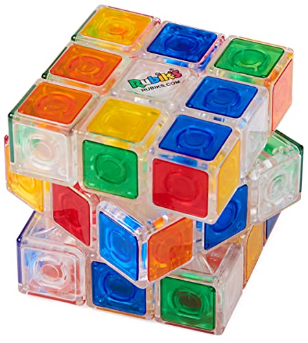 Rubikâ€™S Crystal, New Transparent 3X3 Cube Classic Color-Matching Problem-Solving Brain Teaser Puzzle Game Toy, For Kids And Adults Aged 8 And Up #TOP6