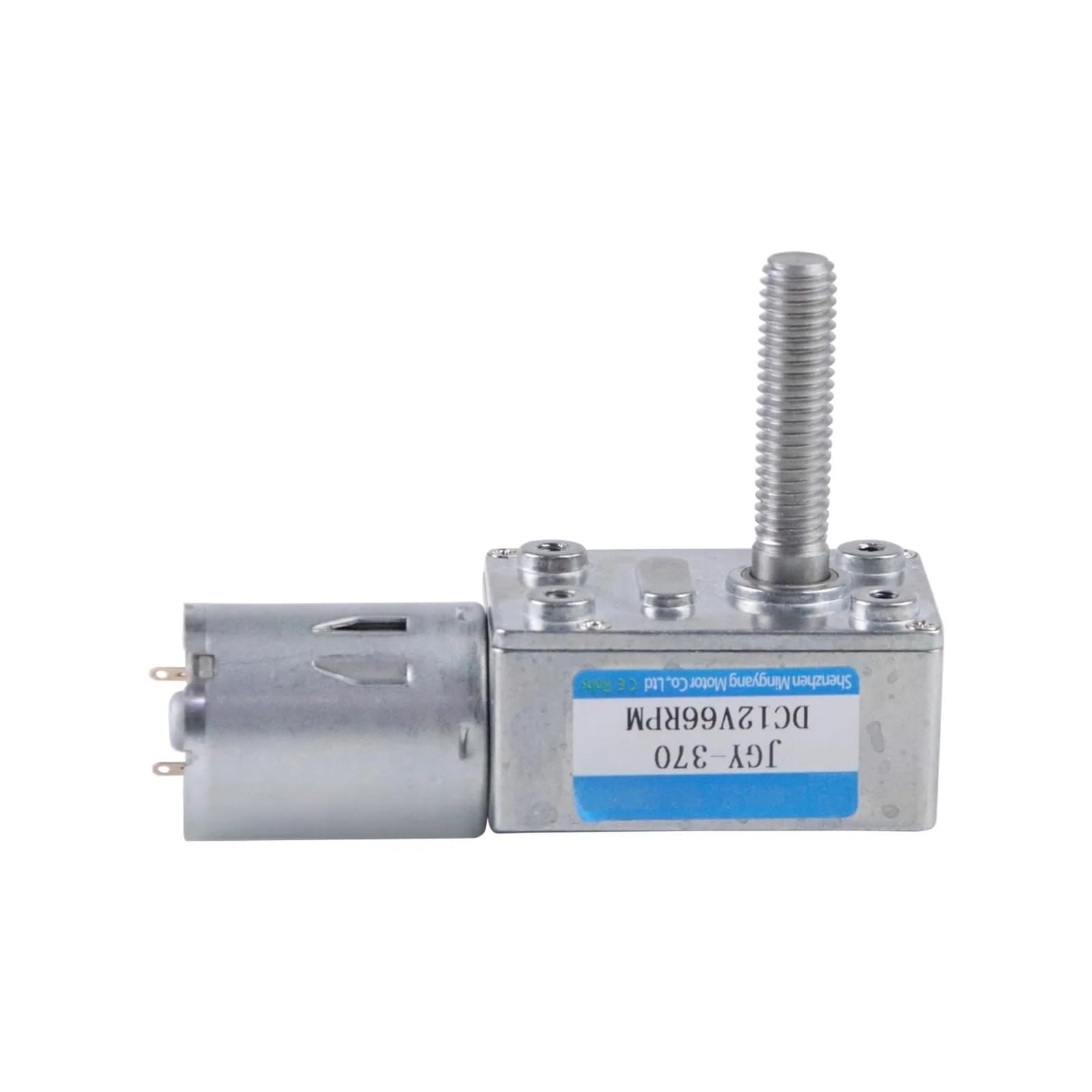 8mm * 33mm Ausgangsschraubenwelle DC 24V Schneckengetriebemotor mit hohem Drehmoment und niedriger Drehzahl und Flansch 1St(Motor with flange,6rpm)