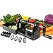 U.S. Kitchen Supply Spiral Master EZ Vegetable Cutter with 5 Versatile Stainless Steel Slicer Blades - Compact, Durable - Make Spiral Veggie Pasta, Spaghetti - Cut Fruit