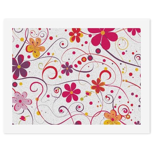 Kit de peinture par numéros pour adultes débutants DIY RTBKLYQ toile avec lignes rotatives