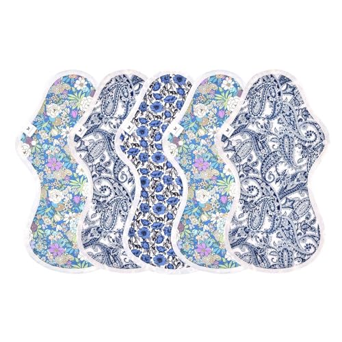 AENUANCE(エニュアンス)布ナプキン 防水 特に多い日 夜用 吸水ナプキン 5枚 セット 80cc 尿漏れパッド 中量用 厚手 LL AELLW-5P-V18