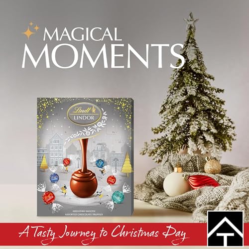 Assorted Lindt Chocolates Advent Calendar 2025 - Luxury Silver 24 Days Christmas Countdown Advent Calendar 233g Chocolates Gift Box with Topline Tree Decoration. Christmas Gifts for Women - Image 2