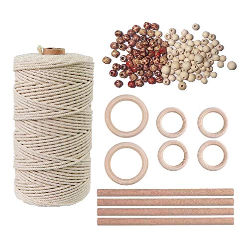 Bokie - Corda in macramè 3 mm, 100 m circa, corda