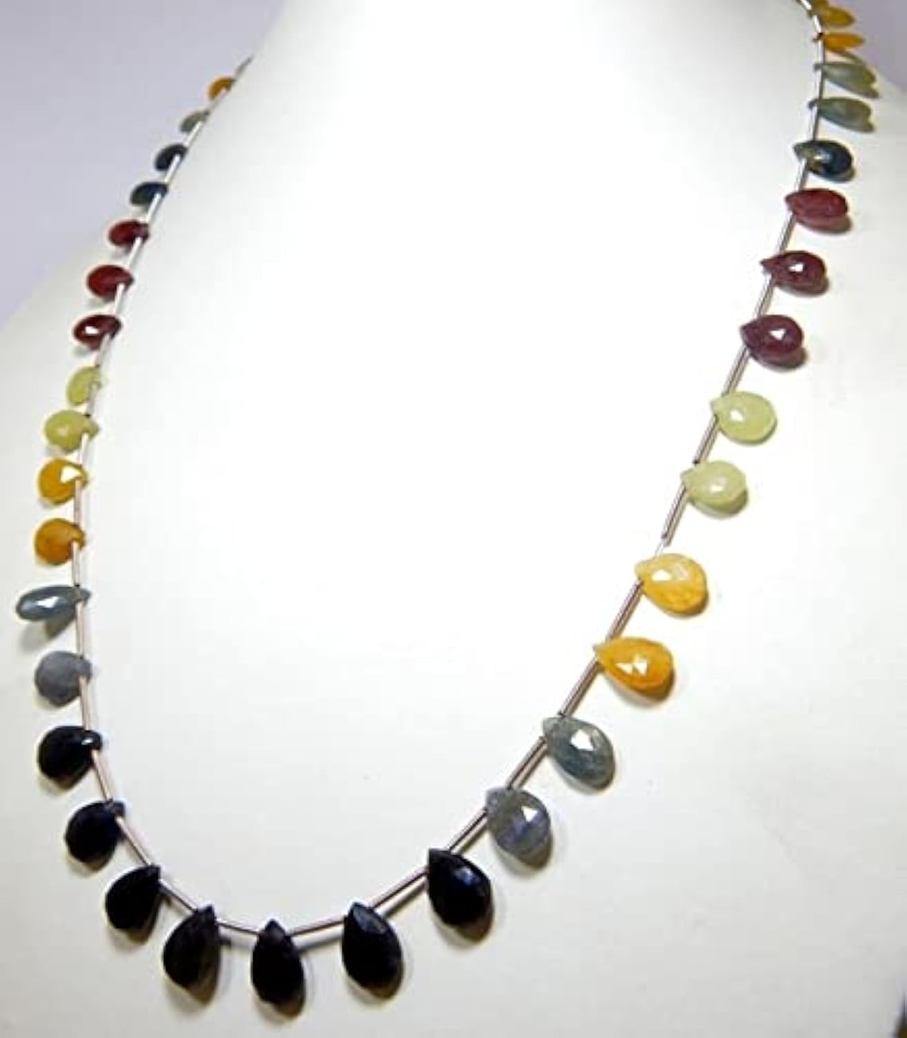 Multi Sapphire Teardrop Pierres Naturelles de 6.3 à 12.5 mm pour Création Unique
