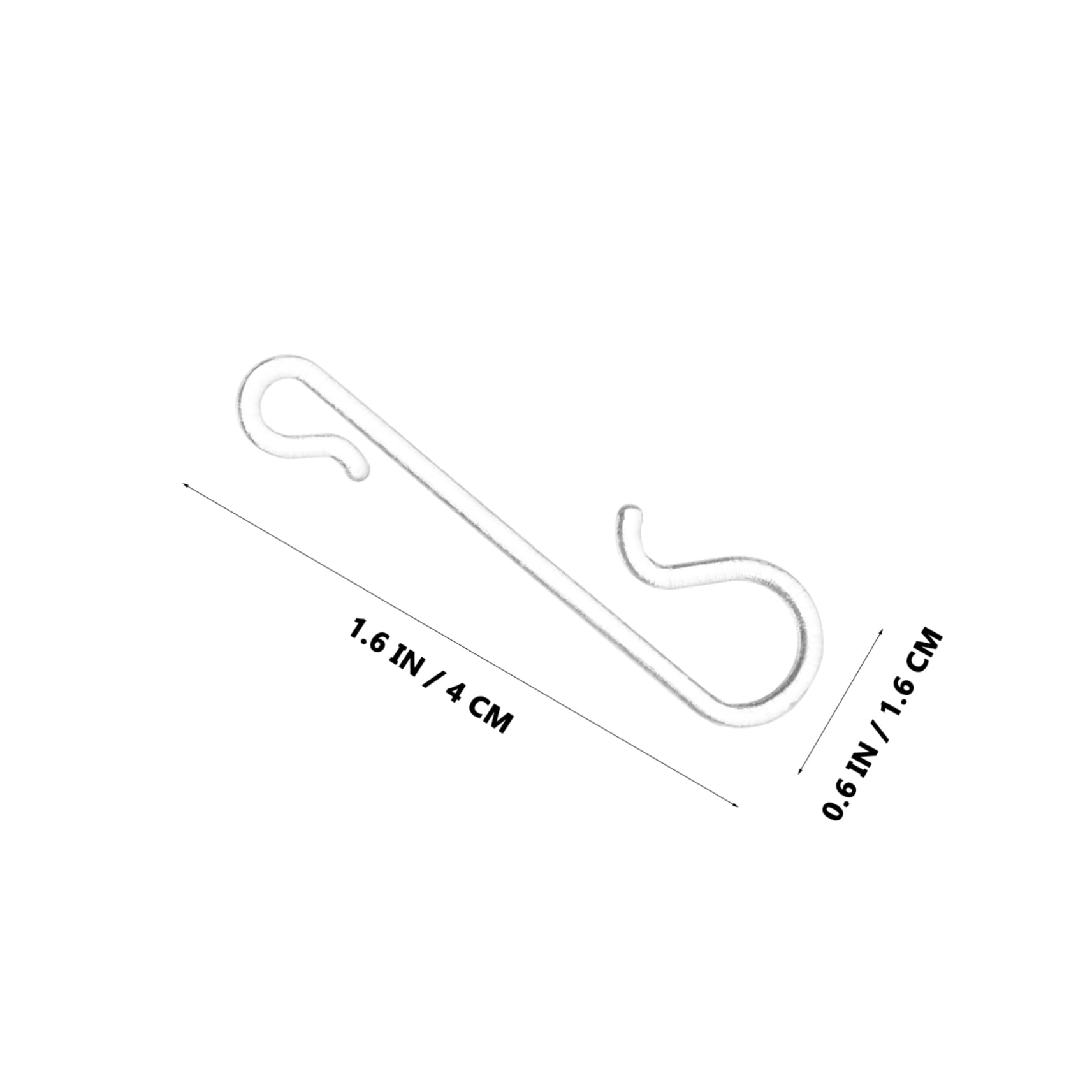 VALICLUD 400pcs Mini Plastic Ornament Hooks for Christmas Tree Hanging Hooks Hangers for Holiday Decorations Baubles and Home Decor