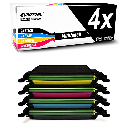 Toner Samsung CLP-660B Eurotone pack de 4 pour résoudre les problèmes de lignes d'impression