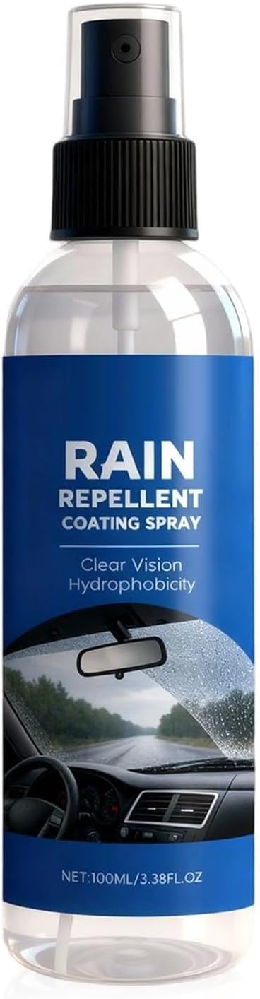 Hydrophobic Spray for Car,100ml Anti-Fog Car Detailing Supplies,Water Resistant Windshield Coating Spray | for Truck SUV RV Exterior Maintenance Daily Care Safe Driving