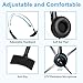 immagine 2Auricolare USB con microfono, USB cablato stereo per computer con microfono per PC portatile, cuffie cablate con regolatore del volume per call center/ufficio/conferenze/chat online