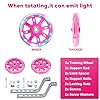NONMON Bicycle Training Wheels, 1 Pair Kids Bike Stabiliser Support Universal Flash Auxiliary Wheels for 12 14 16 18 20 inch Single Speed Bicycle, Good for Beginners Boys Girls Children Cycling #4