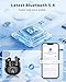 Wireless Earbuds, Bluetooth 5.4 Headphones with 50H Playback, Deep Bass Stereo Ear Buds Clear Calls with LED Power Display, IPX7 Waterproof, in-Ear Earphones with Mic for Phone/Android/iPad, Black