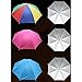 Inoutdoorkit Umbrella Hat, Folding Headwear Hands Free Sunshade Double Layer Protection Anti-UV Parasol for Golf, Traveling, Fishing, Gardening, Beach, Camping, Party (Rose)
