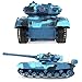 Set of 2 RC Military Tank 1/24 Scale Infrared Remote Control Battle Tanks w/ Lights & Realistic Sounds , Fully Rotational