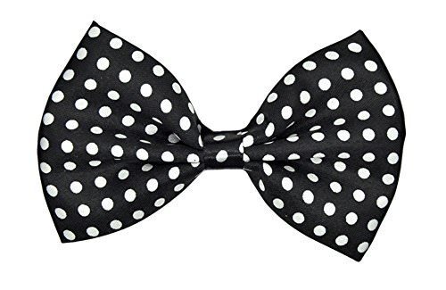 tubination Bow Tie Men's Black Polka Dot Print Bow Tie-picture-12