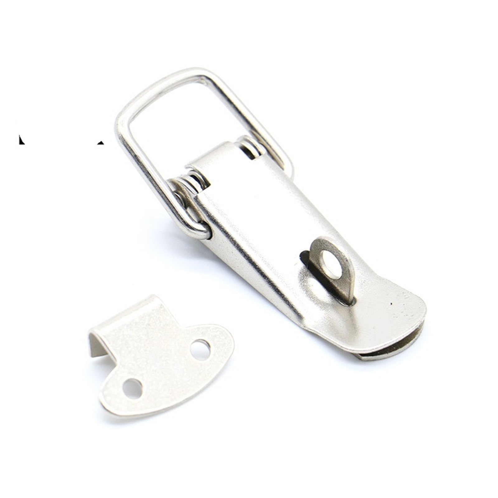 WQGQPXOB J106 Cinet Box Locks Spring Loaded Latch Catch Toggle 27 * 63 Iron for Sliding Door Window Furniture Hardware 1Pcs