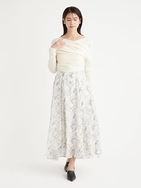 Amazon.co.jp: [セルフォード] カシュクールニットコンビワンピース