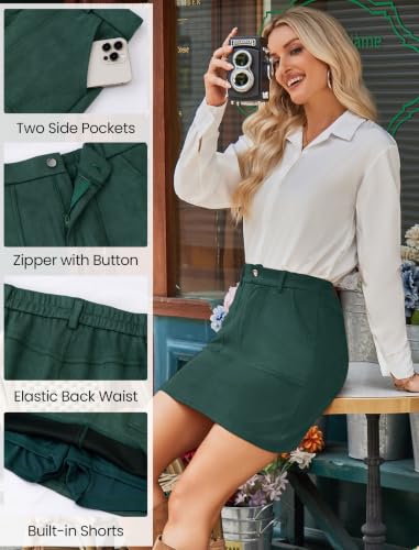 HUSKARY Faux Suede Skirts for Women 2026 Fall Trendy Sexy Club Pencil Skirt - image 5