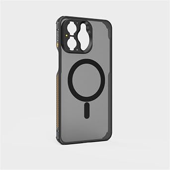Fotorgear Magnetic Case for iPhone 13pro max, Matte Luxury Magsafe Metal Phone Case Compatible with T-Mount lens/67MM Filter Adapter Ring, Interchangeable Lens Shockproof Protective Phone Case