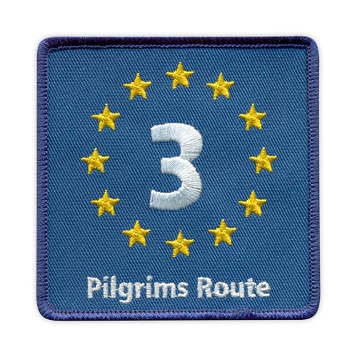 EuroVelo 3, EV3 - Ruta de los Peregrinos - Parche termoadhesivo - Parche bordado / insignia / emblema