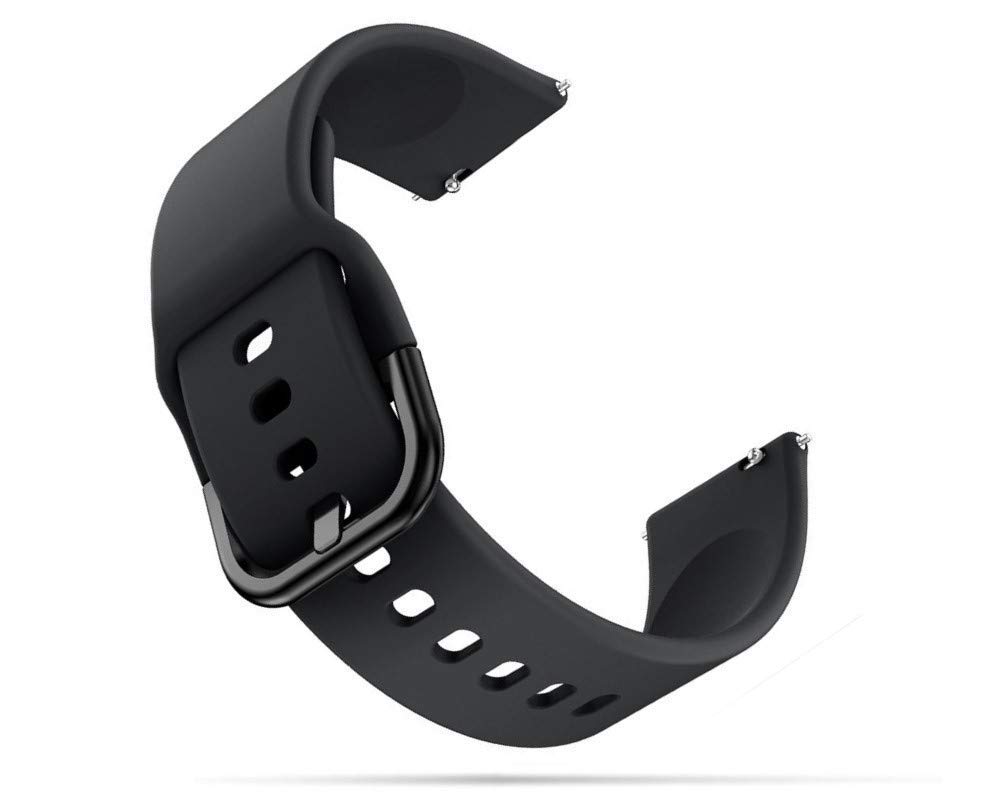 PUNVIT New Colored Edition Silicone Strap For Noise ColorFit Pro 2 [Only] [Not for any other models] (Noise ColorFit Pro 2, Black)