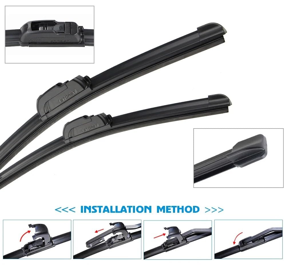 Spazzole di Ricambio Spazzole Tergicristallo Auto Per Land Rover Per Freelander L314 1997-2006 22" E 20" Per Parabrezza In Gomma Siliconica Per La Pulizia Del Parabrezza Tergicristalli(Right Steering)