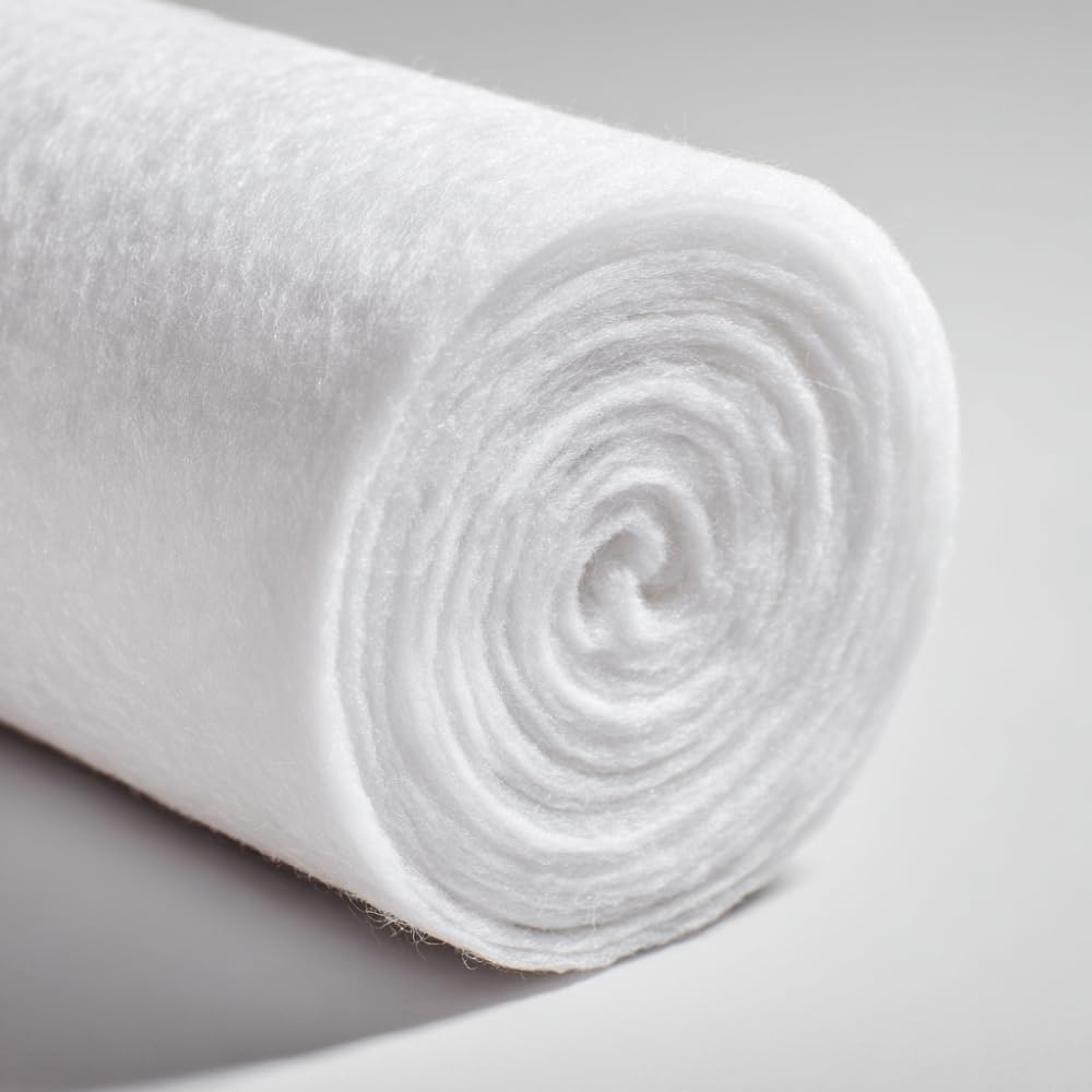 Opulent Home Premium Wadding Roll for Quilting, Crafts, Upholstery & Sewing – 5 Metres Length, 270gsm / 8oz – 54” Wide – Hypoallergenic Recycled Polyester – Soft, Durable, Washable