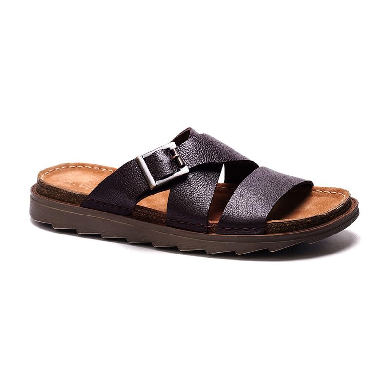 A. Veer Baliya One Strap Sandal for Men | Mens Slide Sandals | Casual Mens Slides |Leather Sandals