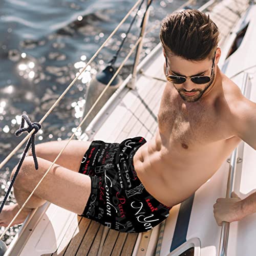 Maillots de bain hommes à séchage rapide Lurnise, short de plage