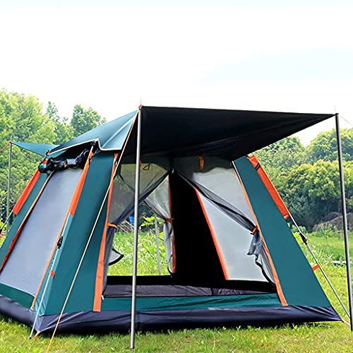 Tente pop up camping 6 personnes étanche avec pare-soleil et montage instantané