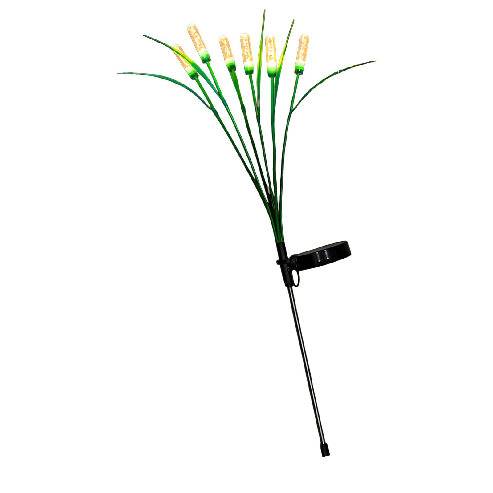 Buxuaaaa LED Cattail Light Swing Sun Powered Yard Stake Light Ornament for Yard Patio Pathway Outdoor Decoration Garden Stake Lights