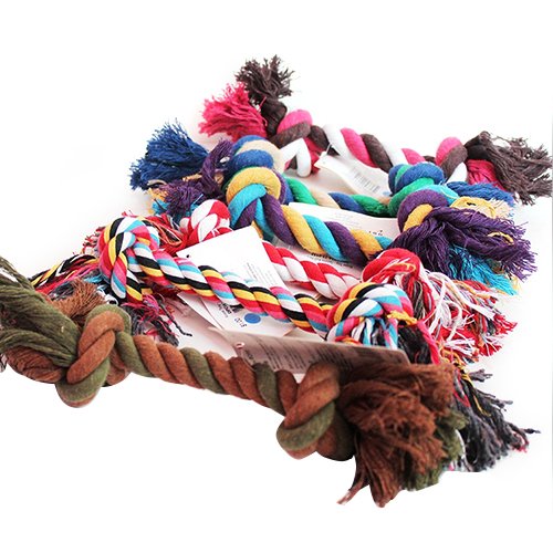 beautijiam 1 pièce en Corde de Coton pour Chiot et Chiot Jouets à mâcher Jouets de Dentition pour Chien Couleur aléatoire Cover