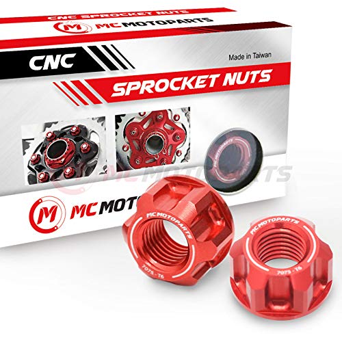 Kit écrous de pignon arrière RF900 R pièces alu CNC moto Suzuki rouge