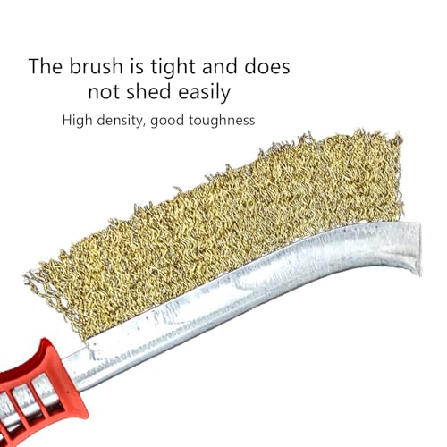 Image of Wire Brush Set 2Pcs Stainless Steel Wire Brushes For Metal Rust Dirt With Ergonomic Handle Grip