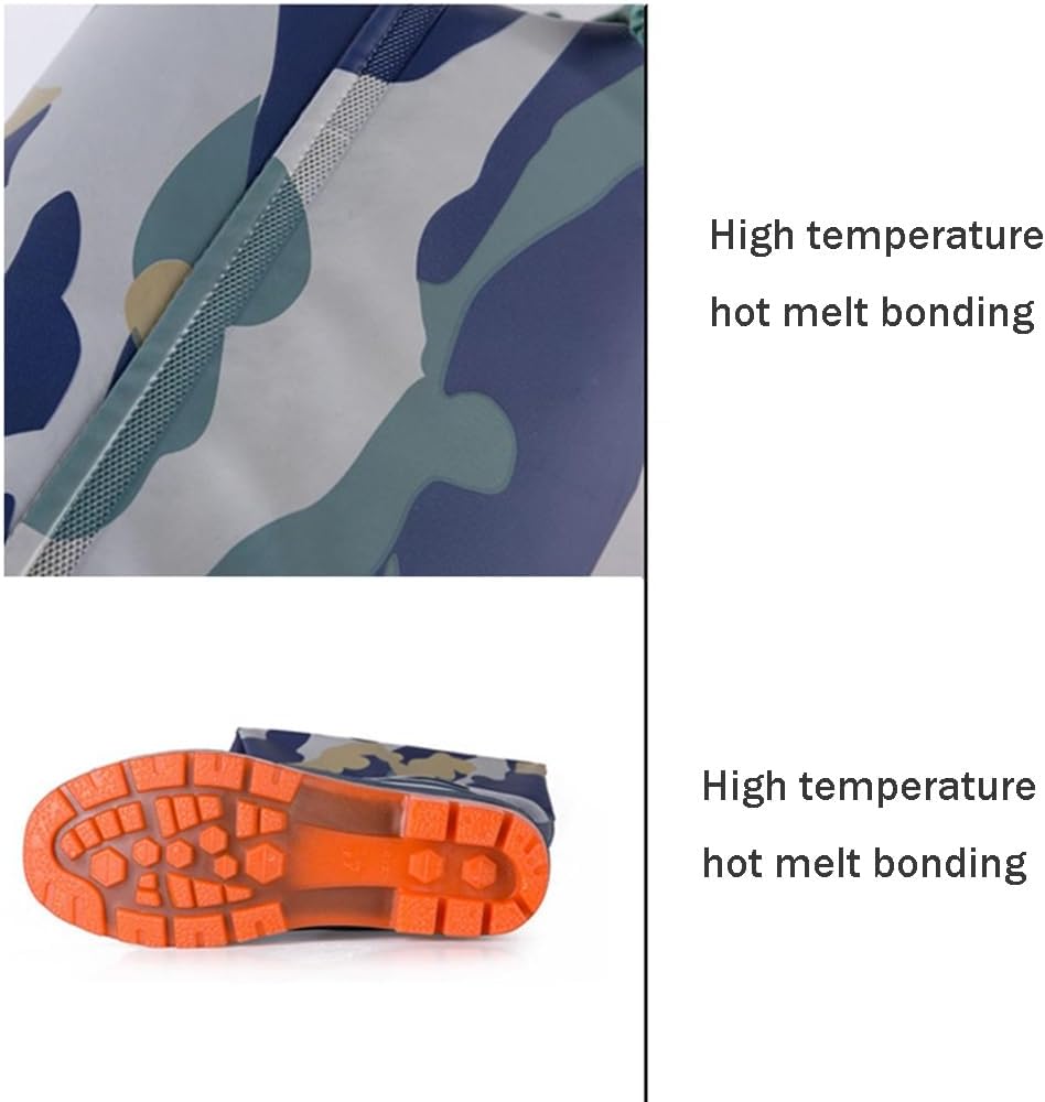 Hip Waders 60cm High PVC Waterproof Buttocks For Waders, Suitable For Fishing/transplanting/farming/camping