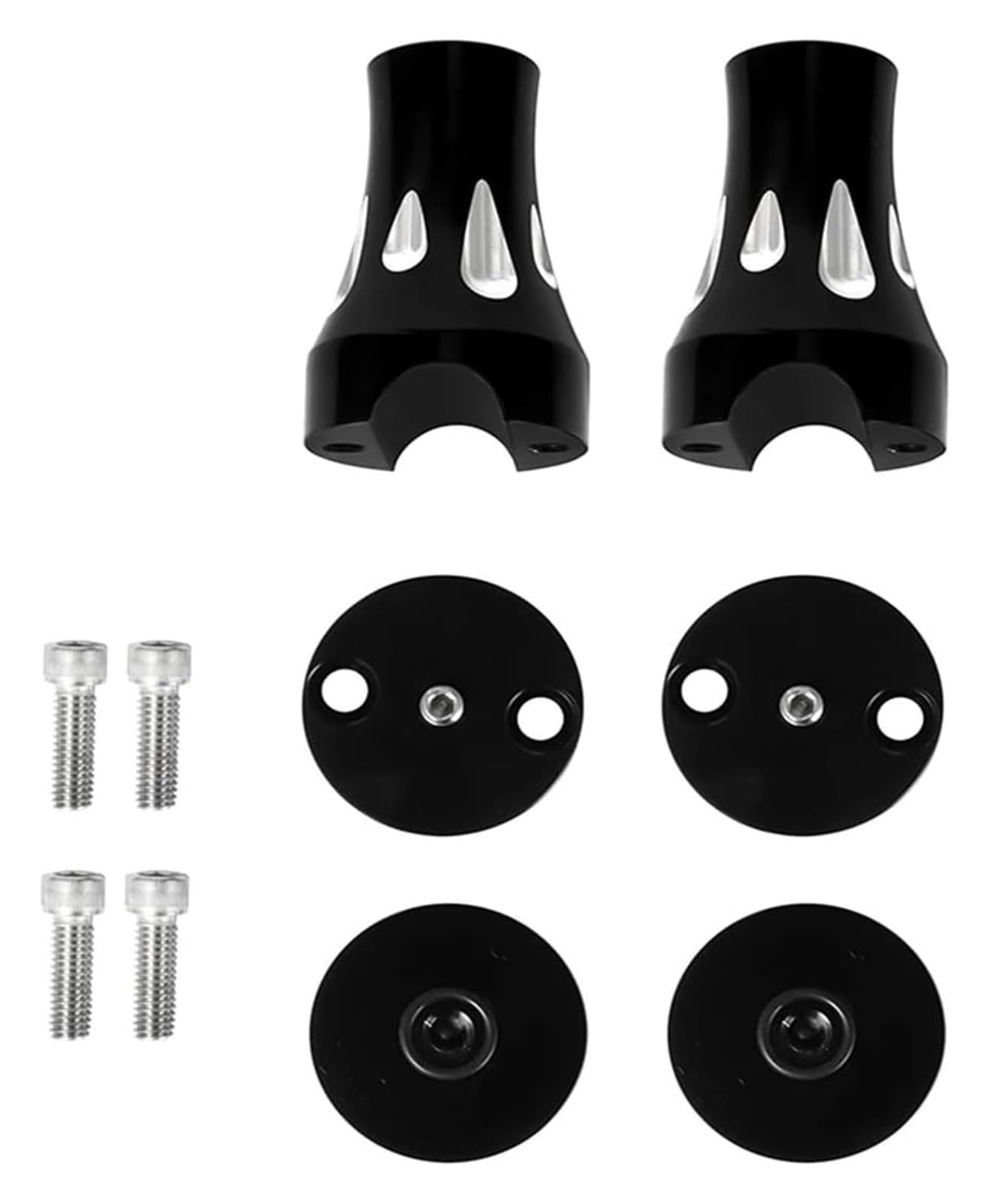 Élévateurs De Guidon pour Kawa&saki Universel 1 "7/8" Café Racer Guidon Riser Pince Montage Moto Poignée Barre Risers