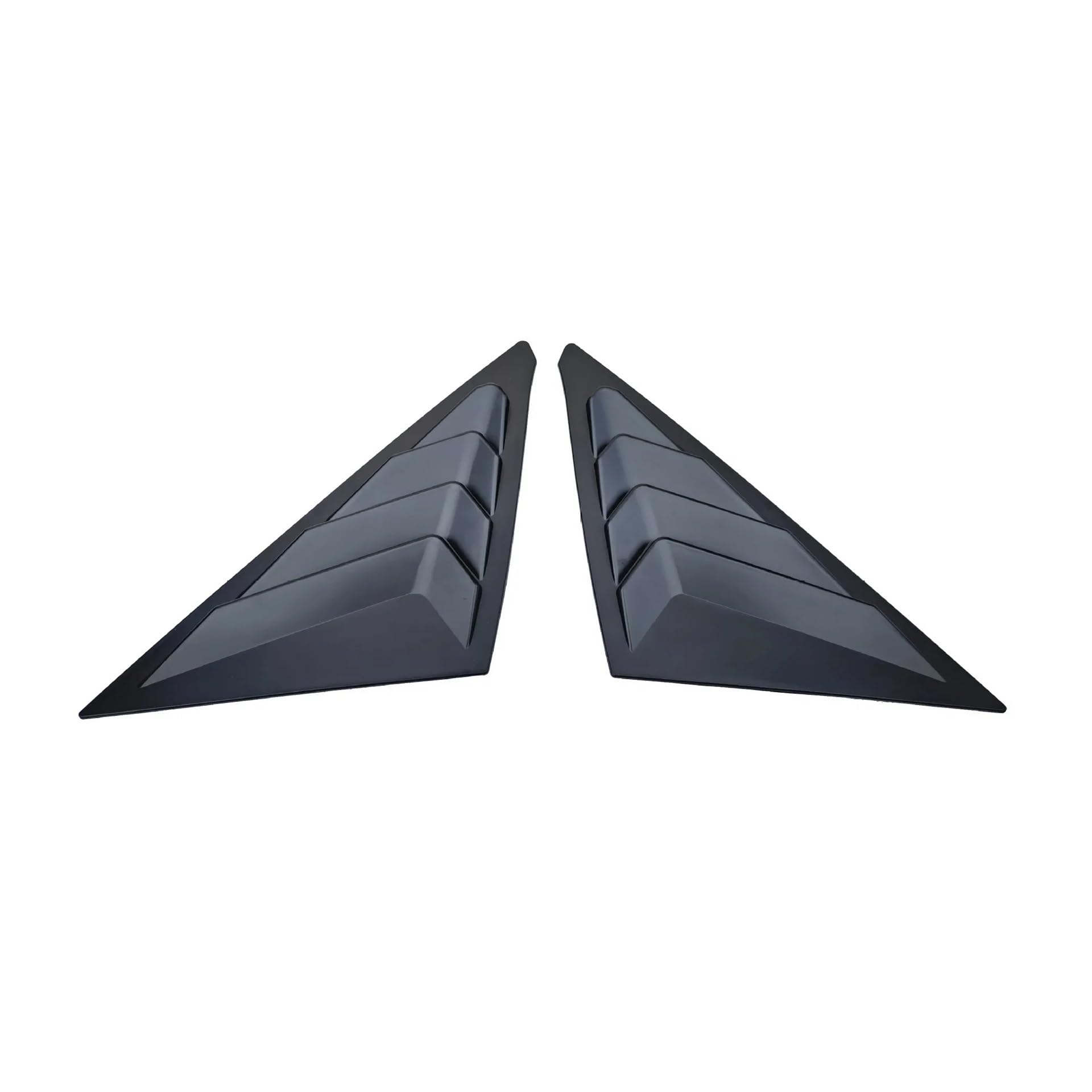 Compatible with Honda Civic Hatchback 2022 2023 Car Rear Window Quarter Louver Shutter Cover Side Vent Trim Sticker ABS Exterior Accessories(Matte Black)