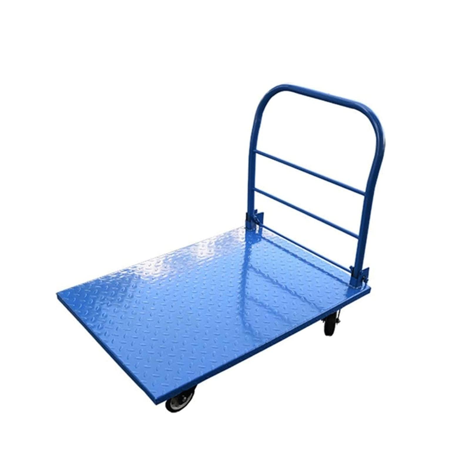 asdchZen Push Cart Hand Trucks Utility Carts Folding Cart With Wheels Service Carts Platform Trucks Foldable Heavy Duty Trolley,75X48Cm,75x48cm