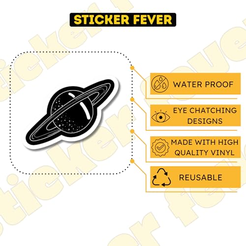 Image of Pack of 15 Cute Stickers for Laptops /Mobiles /Guitar /Journal etc. (B&W Aesthetic)