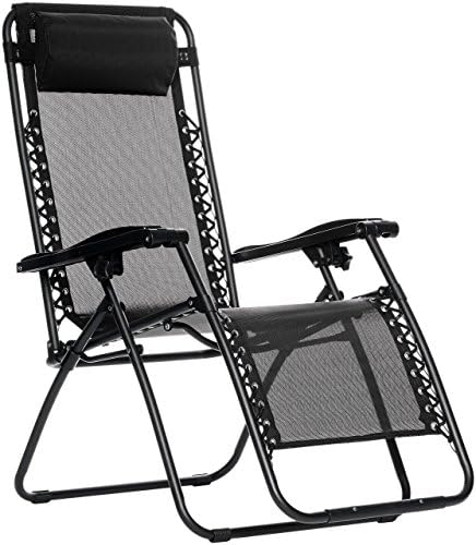 Amazon Basics Zero Gravity Chair, Black