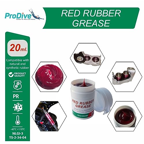 Rot Gummi Fett für Bremssattel Kolben Replica Dichtungen und Stiefel Fluid Rebuild Superb 20 ml