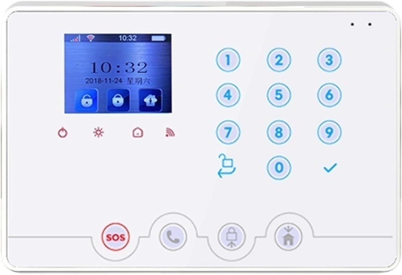 Home Alarm System: Seguridad Inalámbrica 4G con App Control