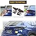 Daeiclru Car Tail Light Lamp Cover Compatible with Subaru Crosstrek GU 2024 2025, Smoked Taillight Shell Trim Cover Rear Taillight Protection Cover Exterior Accessories