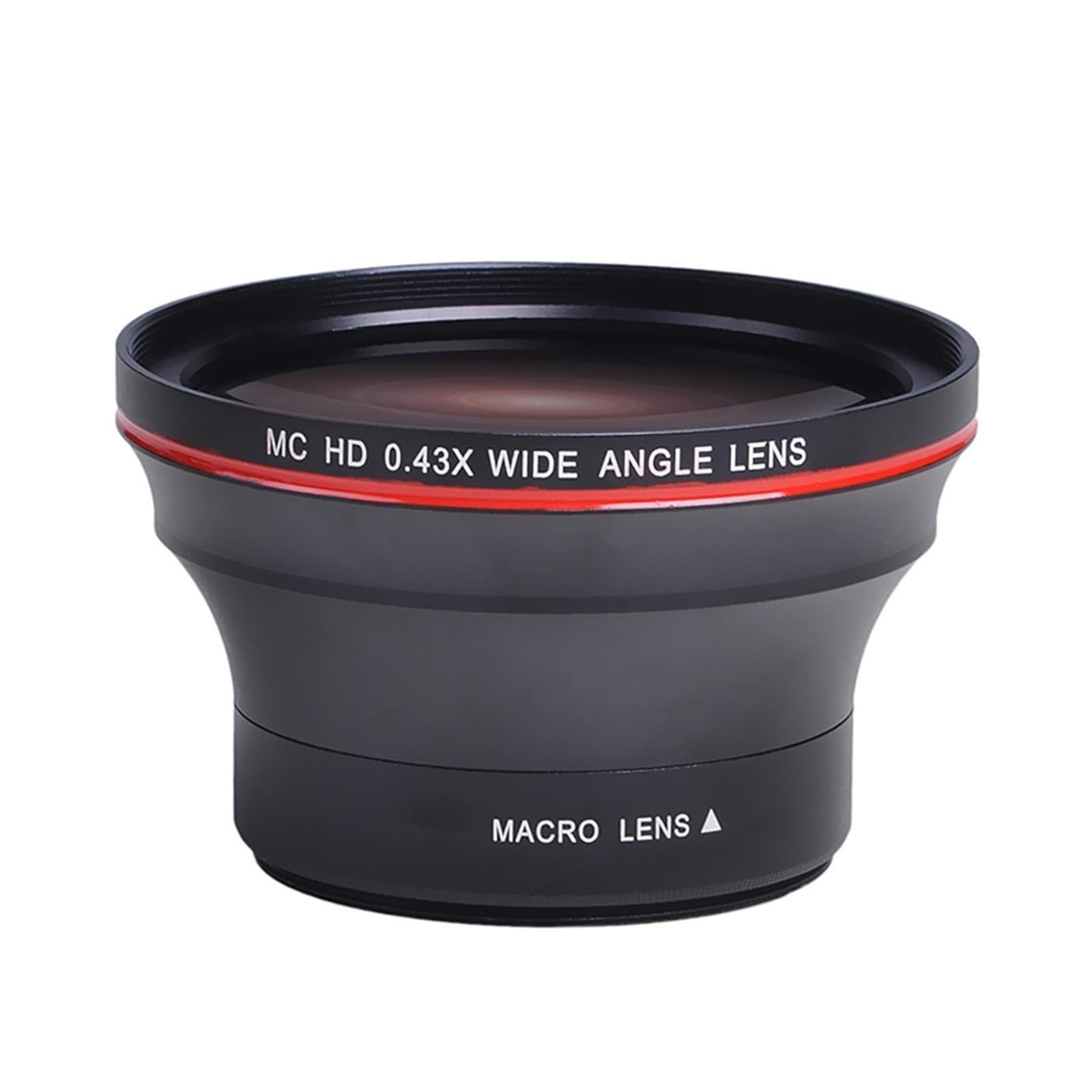 Obiettivo grandangolare HD 52MM 0.43x, compatibile con Nikon, D7100 D7000