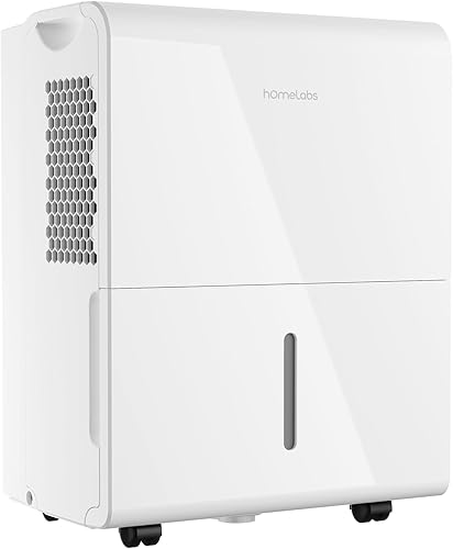 Miniatura 8 de hOmeLabs Deshumidificador Wi-Fi de 22 pintas para habitaciones de hasta 3,000 pies cuadrados (máximo 56 pintas a 95 F, 90% HR), compacto e