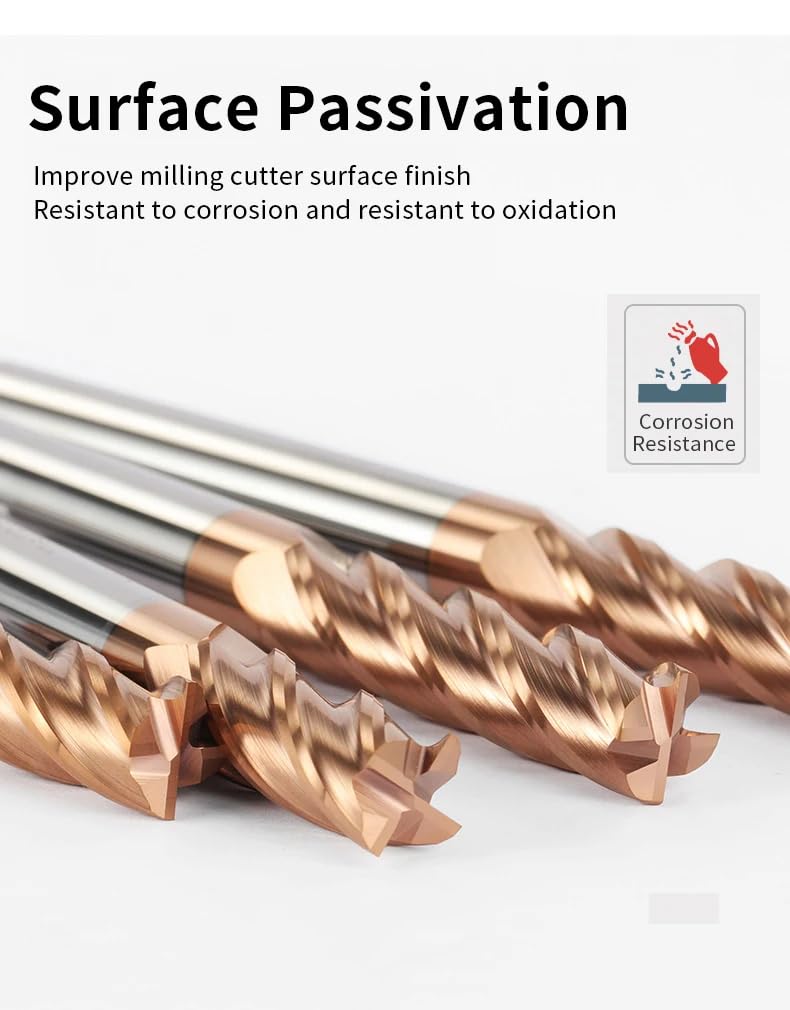 Fresas de metal duro， Fresado de 4 flautas HRC55 con revestimiento de aleación for corte de acero de tungsteno, mecanizado CNC, fresas de extremo, brocas for enrutador CNC(20X75X20X150)