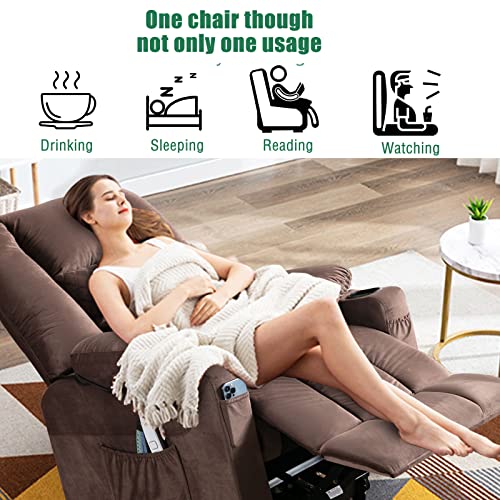 Bingtoo Power Lift Recliner Chair With Massage And Heat, Electric Recliners For Elderly, Heated Vibration Massage Sofa Living Room Chair With Usb Ports, Remote Control, 3 Positions, 2 Side Pockets #TOP4