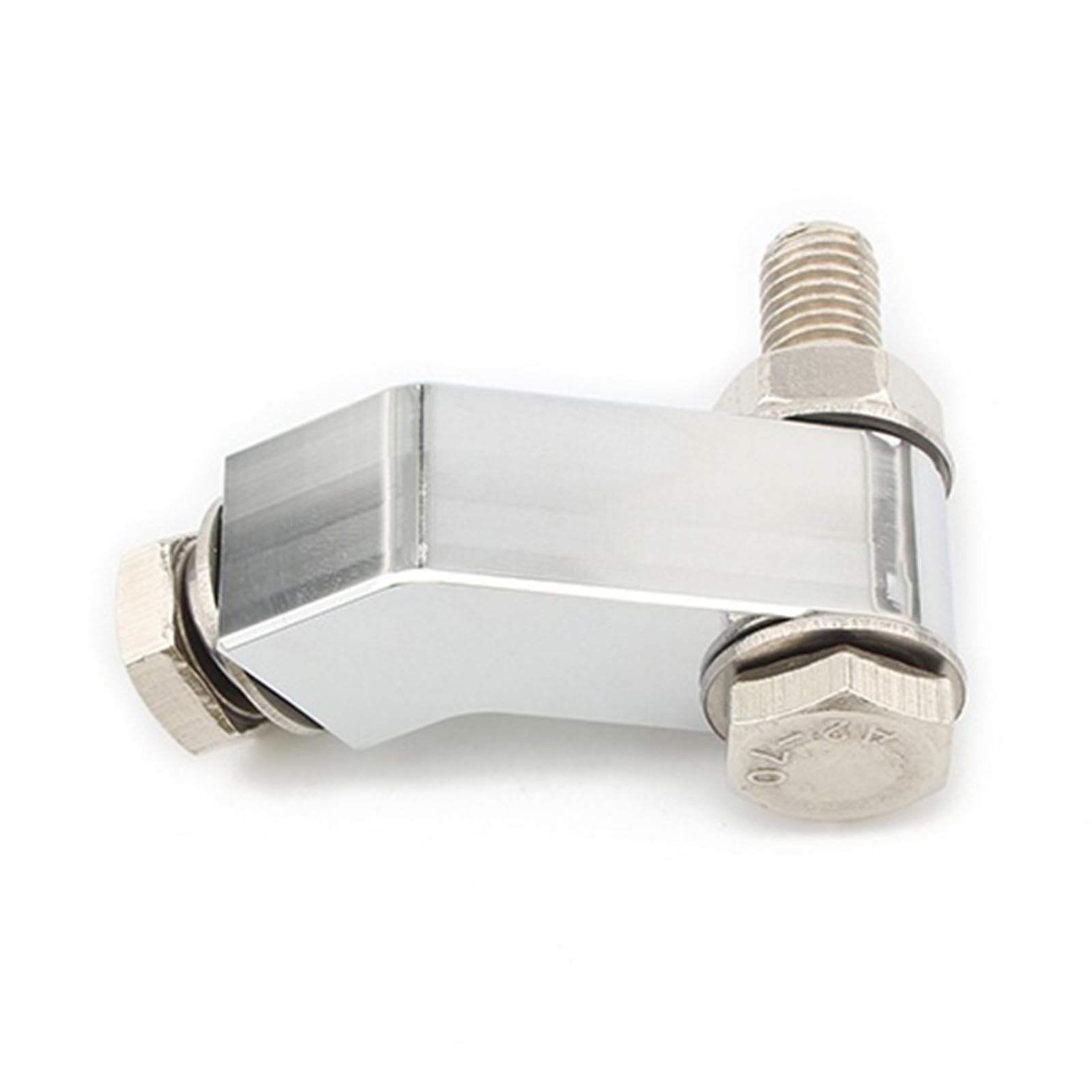 Aueeyhdo Chrome Headlight Repair Kit Bracket Fit For Harley Dyna Softail Breakout Bobber Motorcycle Headlight Mount Block Bracket Head Light Mounting W/3/4 I.d(Chrome)