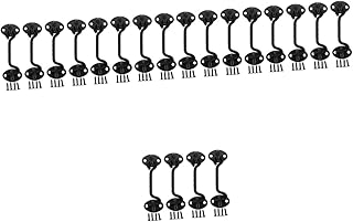 OSALADI 20 Sets Latch Hook Eye Heavy Duty Hook Stainless Steel Hooks Decorative Hook and Eye Door Cabin Hook Cabin Hook and Eye Gate Door Latch Door Hook Barn Door Latch Doors and Windows