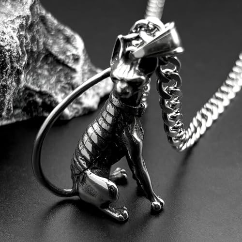 Collier chat sphinx gothique homme cadeau idéal pour anniversaire - 3
